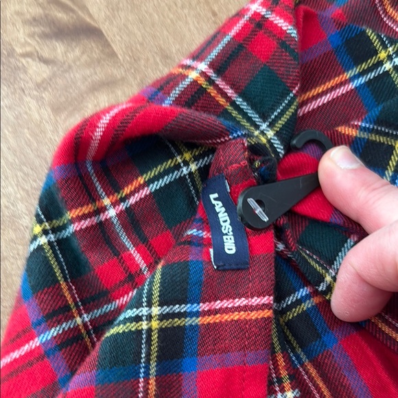 Bundle of Two Lands' End Vibrant Tartan Dog Scarfs - Picture 4 of 9